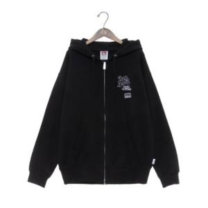 ベンデイビス BEN DAVIS BEN DAVIS バックプリント ZIP フーディー （ブラック）