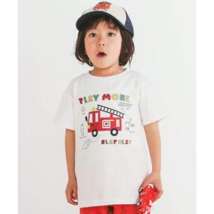 スラップ スリップ SLAP SLIP はたらくくるまポコポコ発泡プリント半袖Tシャツ(80~130...