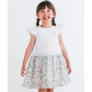 スラップ スリップ SLAP SLIP 【お揃い】ひまわり総柄スカートドッキングワンピース(80~1...