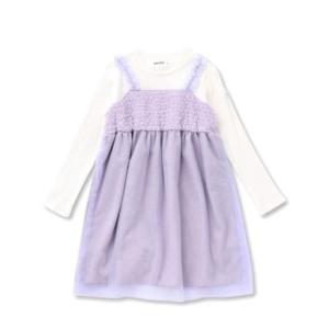 スラップ スリップ SLAP SLIP くしゅくしゅチュールドッキングワンピース(80~140cm)...