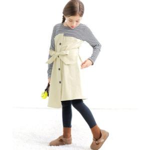 コドモフク ビー 子供服Bee トレンチ風ワンピースの詳細画像3