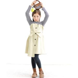 コドモフク ビー 子供服Bee トレンチ風ワンピースの詳細画像4