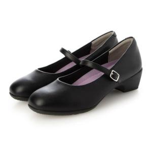 厚底 パンプス レディース 靴 メリージェーン 黒 ブラック ストラップ