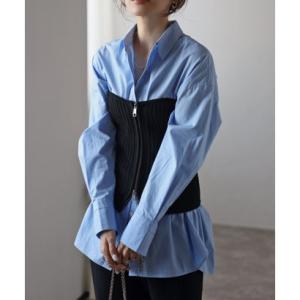 ボンジュールサガン BONJOUR SAGAN ダブルジップニットビスチェ （BLACK）