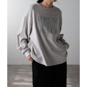 ボンジュールサガン BONJOUR SAGAN デザインロゴプルオーバー （LIGHT-GRAY）