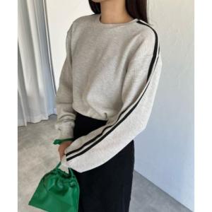 ボンジュールサガン BONJOUR SAGAN 袖ラインサーマルプルオーバー （LIGHT-GRAY...