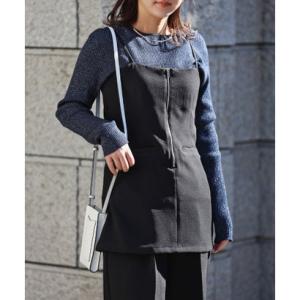 ボンジュールサガン BONJOUR SAGAN フロントジップビスチェキャミ （BLACK）