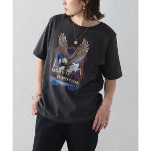 ボンジュールサガン BONJOUR SAGAN イーグルロゴプリントTシャツ （LIGHT-BLAC...