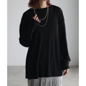 ボンジュールサガン BONJOUR SAGAN フライスシアーカットソー （BLACK）