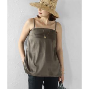 ボンジュールサガン BONJOUR SAGAN 2WAYサテンキャミソール （CHARCOAL-GR...