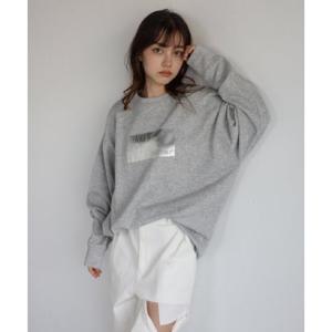 ボンジュールサガン BONJOUR SAGAN foil print big sweat / オーバ...