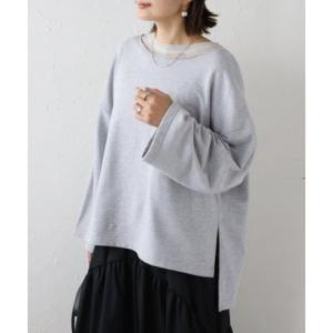 ボンジュールサガン BONJOUR SAGAN シアーレイヤード風スウェット （LIGHT-GRAY...