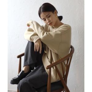 ボンジュールサガン BONJOUR SAGAN sleeve EN  logo wool linin...