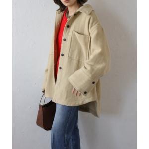ボンジュールサガン BONJOUR SAGAN ウールモッサCPOジャケット （YELLOW-BEI...