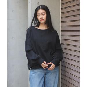 ボンジュールサガン BONJOUR SAGAN エンボスロゴスウェット （BLACK）