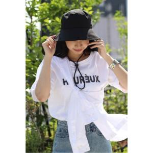 ボンジュールサガン BONJOUR SAGAN 撥水冷感ネックカバー付きバケットハット （BLACK...
