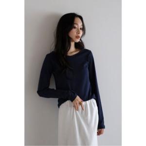 ボンジュールサガン BONJOUR SAGAN 前後2WAYシルケットコットンロングスリーブTシャツ...