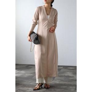 ボンジュールサガン BONJOUR SAGAN Vネックコクーンワンピース （BEIGE）