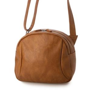 ブリジット セレクト BRIDGETT select Fレザーショルダーバッグ （キャメル）