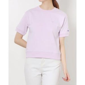 チャンピオン Champion レディース 半袖Tシャツ SHORT SLEEVE SWEATSHIRT_ CW-X011 （LIGHT PURPLE｜locondo-shopping