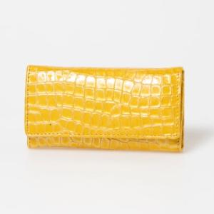 キャティフェラーリ Cathie Ferrari イタリア革キーケース （イエロー）