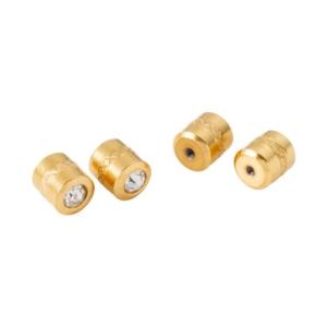 クリームドット Cream dot. 4点セット！ビジュー煌めく円柱型ネジロック式キャッチ （4セッ...