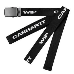 カーハート ワークインプログレス Carhartt WIP マガジン スクリプト ベルト（MAGAZINE SCRIPT BELT） （Black）