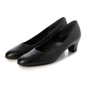 【サンプル品】 ワイズ(幅)Sやや細め 4.5?ヒールラウンドパンプス