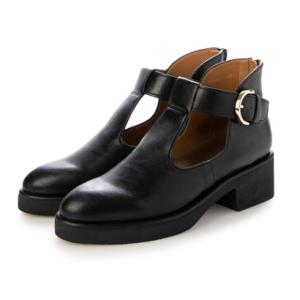 クリー ラボキゴシ Creer RABOKIGOSHI 4.5cmTストラップアンクルブーツ （ブラック）