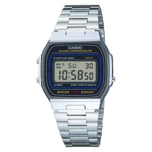 CASIO Collection / A164WA-1QJH （ブラック×シルバー）｜locondo-shopping