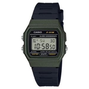 CASIO Collection / F-91WM-3AJH （オリーブドラブ×ブラック）｜locondo-shopping