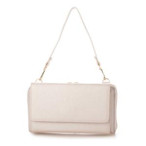 カシュカシュ cache cache WEB限定カラーコンビウォレットショルダーバッグ （WH）