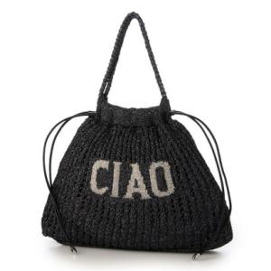 カシュカシュ cachecache メッセージラメニット2wayバッグ （BK）