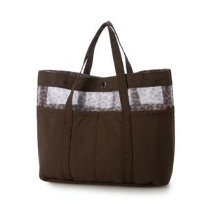 カシュカシュ cache cache ナイロン×メッシュバッグインバッグ （LEO）