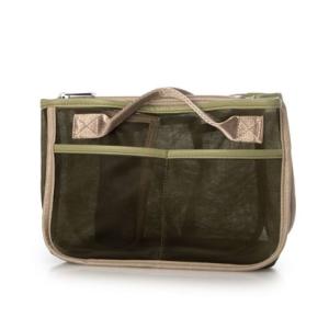 カシュカシュ cache cache 合皮コンビパーテーションバッグインバッグ （KAMIX）