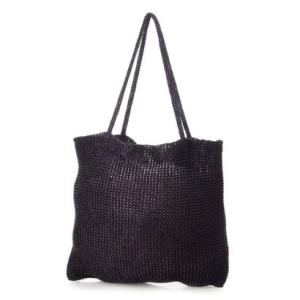 カシュカシュ cache cache ラメ糸編みトートバッグ （PU）