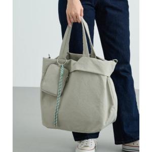 カシュカシュ cache cache パーテーションビッグトートバッグ （グレー）