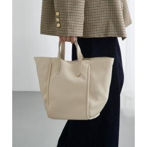 カシュカシュ cache cache ミニショルダー付ボールチェーン2wayトートバッグ （ライトグ...