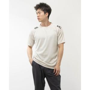 カンタベリー canterbury メンズ 半袖Tシャツ アールプラスフレックスクールコントロールティーシャツ RP34084 （アイボリー）