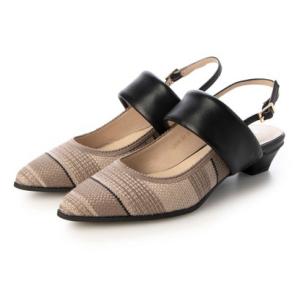 サヴァサヴァ cava cava バックスリングパンプス （ブラック）