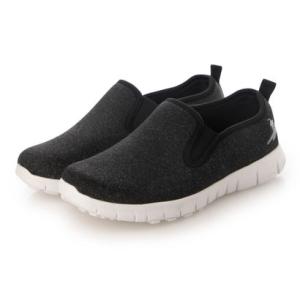 ケンブリッジ ユニバーシティ ポロ クラブ CAMBRIDGE UNIVERSITY POLO CLUB スウェット素材 幅広スリッポンスニーカー （