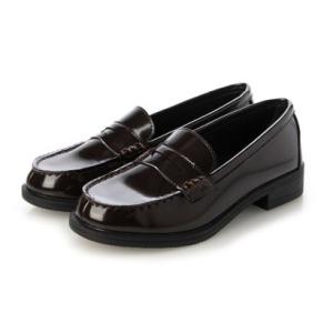 カナーリオン canerrion 人工皮革ローファー  学生靴 スクール 軽量 通勤 通学  防滑 衝撃緩衝性 履き心地（BR）