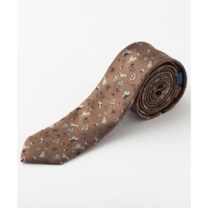 チルワーク バイ クイトランニング CHILLWORK by Quit Running 犬デザイン 刺繍ネクタイ イージーケア 洗える スリム ペイズ