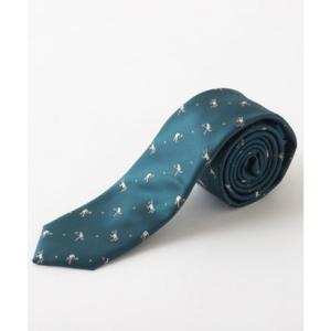 チルワーク バイ クイトランニング CHILLWORK by Quit Running テニスデザインナロータイ 刺繍ネクタイ 洗えるイージーケア （