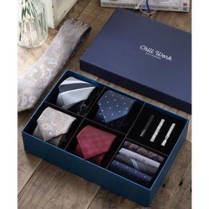 チルワーク バイ クイトランニング CHILLWORK by Quit Running メンズギフト 洗えるネクタイセット （set003）