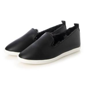 シックス CHICS シンプルファースリッポンスニーカー （BLK）