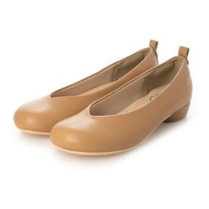 シックス CHICS オブリークトゥローヒールパンプス （BEG）