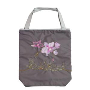 シノワズリーモダンキョウト シノワズリーモダン京都 蘭花オーガンジー刺繍 防水・撥水トートバッグ グレー （グレー）