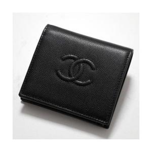 シャネル CHANEL CHANEL 二つ折り財布 AP4656 B20633 ココマーク （94305/ブラック）