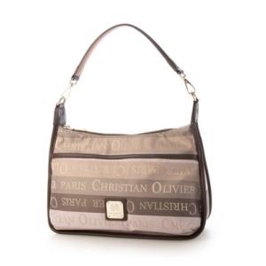 クリスチャン オリビエ CHRISTIAN OLIVIER PARIS 2WAYショルダーバッグ はっ水 軽量 ボーダー柄 （モカ(MOCHA)）